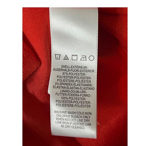 Dress the Population dress Bailey BodyCon mini off shoulder orange L Large - Picture 8 of 8